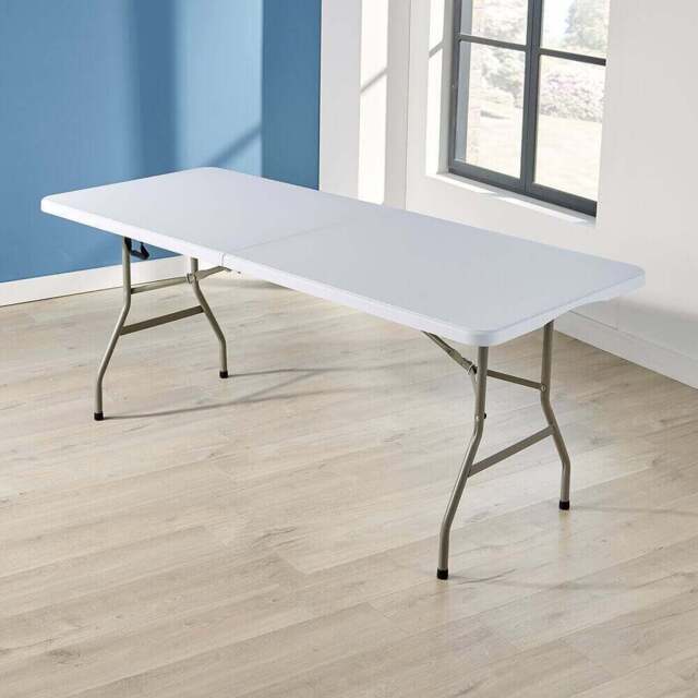 Home Source White Trestle Table 5ft - Wilko - image 1