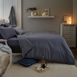 Deyongs Southwick Double Navy Duvet Set - Blue - Wilko - thumbnail 6