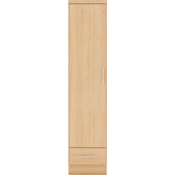 Seconique Nevada Single Door Single Drawer Sonoma Oak Wardrobe - Size: Single Door, Single Drawer - Brown - Wilko - thumbnail 6