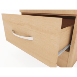 Seconique Nevada Single Door Single Drawer Sonoma Oak Wardrobe - Size: Single Door, Single Drawer - Brown - Wilko - thumbnail 4