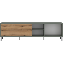Furniture To Go Darwin Single Sliding Door Green TV Cabinet - Wilko - thumbnail 4