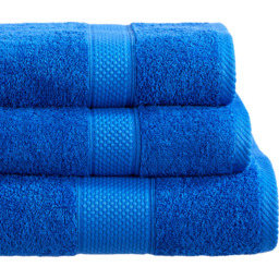 Imperial Hotel Quality Royal Blue Combed Cotton Turkish Bath Mat - Size: 50 x 80 x 4cm - Wilko - thumbnail 3