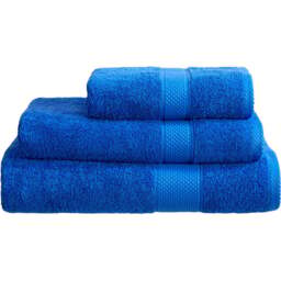 Imperial Hotel Quality Royal Blue Combed Cotton Turkish Bath Mat - Size: 50 x 80 x 4cm - Wilko