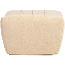 Desser Furniture Latte Boucle Fabric Cosy Pouffe Footstool - Size: 39.0 cm x 83.0 cm x 65.0 cmcm - Cream - Wilko - thumbnail 5