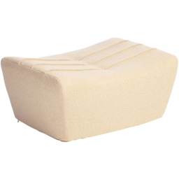Desser Furniture Latte Boucle Fabric Cosy Pouffe Footstool - Size: 39.0 cm x 83.0 cm x 65.0 cmcm - Cream - Wilko - thumbnail 3