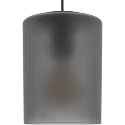 EGLO Colomera Black Steel and Grey Glass Pendant Light - Size: 110 x 15 x 110cm - Wilko - thumbnail 4