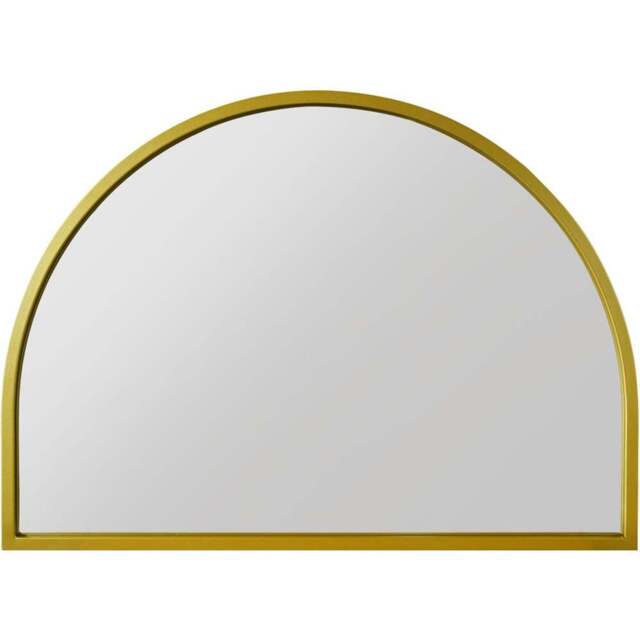 The Arcus Gold Arched Wall Mirror 125 x 90cm - MirrorOutlet - Wilko - image 1