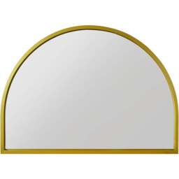 The Arcus Gold Arched Wall Mirror 125 x 90cm - MirrorOutlet - Wilko - thumbnail 1