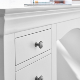 Julian Bowen Clermont Surf White Dressing Table - Size: 76 x 42 x 150cm - Wilko - thumbnail 6