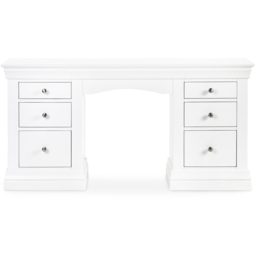 Julian Bowen Clermont Surf White Dressing Table - Size: 76 x 42 x 150cm - Wilko - thumbnail 4