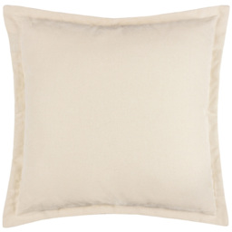 Yard Holmfirth Cream Plain Cotton Canvas Cushion 45 x 45cm - Wilko - thumbnail 1