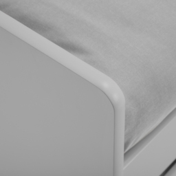 Julian Bowen Elba Dove Grey Lacquered Daybed - Size: Single - Wilko - thumbnail 7