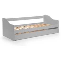 Julian Bowen Elba Dove Grey Lacquered Daybed - Size: Single - Wilko - thumbnail 5