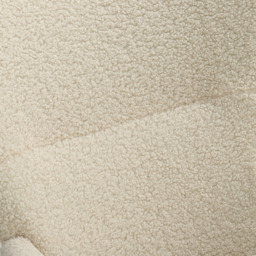 Living and Home Faux Wool Rocking Chair - Size: Single - White - Wilko - thumbnail 5