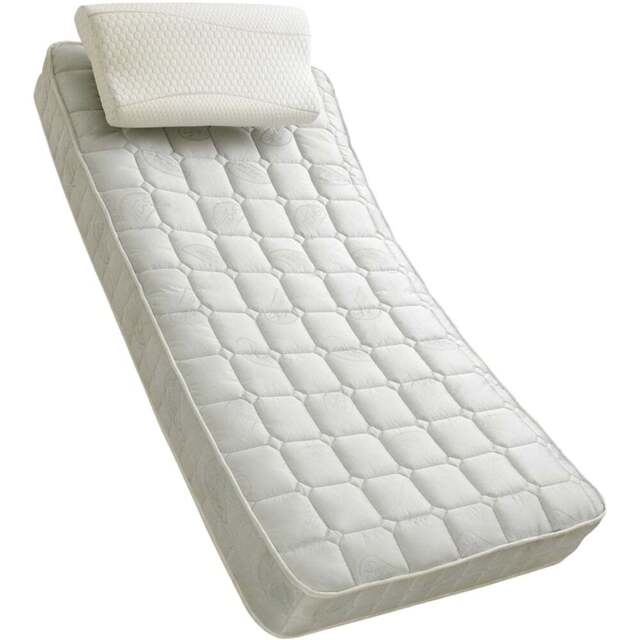 Sareer Matrah Small Single Small Single Coil Sprung Mattress - White - Wilko - image 1