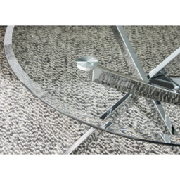 Furniturebox Alfredo Silver Round Coffee Table - Size: 90 x 90 x 45cm - Wilko - thumbnail 5