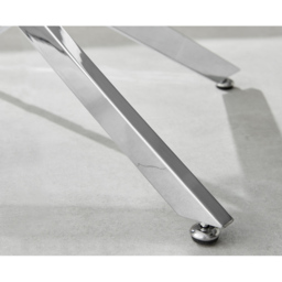 Furniturebox Alfredo Silver Round Coffee Table - Size: 90 x 90 x 45cm - Wilko - thumbnail 4
