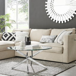 Furniturebox Alfredo Silver Round Coffee Table - Size: 90 x 90 x 45cm - Wilko - thumbnail 7