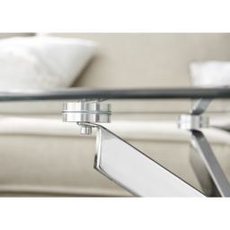 Furniturebox Alfredo Silver Round Coffee Table - Size: 90 x 90 x 45cm - Wilko - thumbnail 6