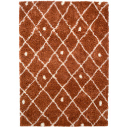 Homemaker Terracotta Snug Nomadic Shaggy Rug 120 x 170cm - Orange - Wilko - thumbnail 1
