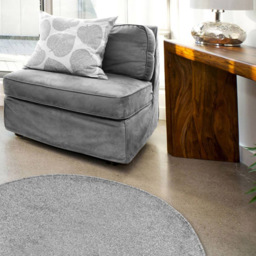 Relay Grey Round Rug 200cm - Size: 200 x 200cm - Homemaker - Wilko - thumbnail 3
