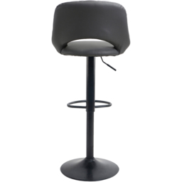 Neo Milan Set of 2 Dark Grey Leather Bar Stools - Wilko - thumbnail 5