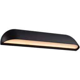 Nordlux Front 36 Black Wall Light - Size: 6.8 x 36 x 6.8cm - Wilko
