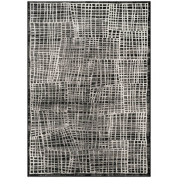 Mayfair Living Room Area Rug Metallic Sheen Contemporary Modern Mesh Design - Black 160cm x 230cm - Size: 230 x 160 x 0.7cm - Desire Rugs - Wilko - thumbnail 1