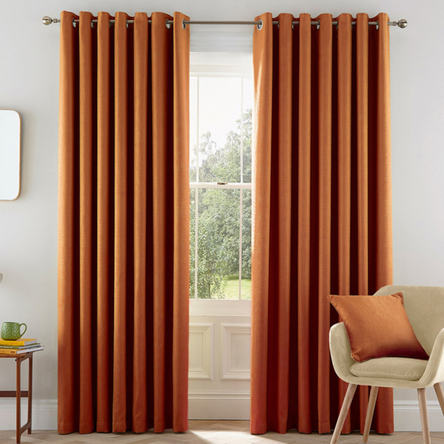 Helena Springfield Eden Lined Ginger Curtains 168 x 137cm - Size: W 168 x D 137cm - Wilko - image 1