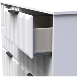 Crowndale New York 6 Drawer Matt White Chest of Drawers Ready Assembled - Wilko - thumbnail 7