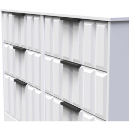 Crowndale New York 6 Drawer Matt White Chest of Drawers Ready Assembled - Wilko - thumbnail 6