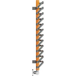 Terma Michelle 1245BTU Graphite and Orange Heated Towel Rail 780 x 400mm - Size: 78 x 40 x 12.6cm - Multi - Wilko - thumbnail 6