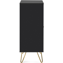 Julian Bowen Murano 2 Door 2 Drawer Matt Black Sideboard - Size: 40 x 80 x 100cm - Wilko - thumbnail 6
