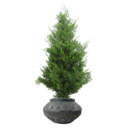 Botanik Gliese Grey Triangle Planter 21 x 40cm - Size: 21 x 40 x 40cm - Wilko - thumbnail 5