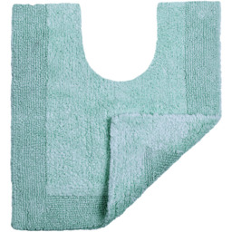 Allure Bath Fashions Elegance Duck Egg Reversible Pedestal Mat 53 x 55cm - Blue - Wilko - thumbnail 3