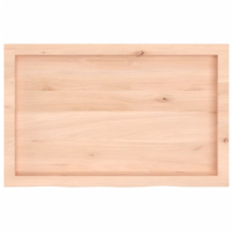 vidaXL 80 x 50 x 6cm Solid Oak Wooden Wall Shelf - Size: 6 x 80 x 50cm - Brown - Wilko - thumbnail 5