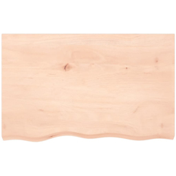 vidaXL 80 x 50 x 6cm Solid Oak Wooden Wall Shelf - Size: 6 x 80 x 50cm - Brown - Wilko - thumbnail 4