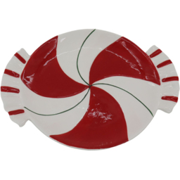 Candy Cane Plate White and Red - Wilko - thumbnail 3