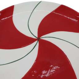 Candy Cane Plate White and Red - Wilko - thumbnail 1