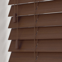 New Edge Blinds Grained Venetian Blinds Chocolate 60cm - Size: W 60cm x D 130cm - Wilko - thumbnail 3