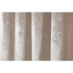 Divante Ivory Crushed Velvet Eyelet Curtains 183 x 168cm - Size: W 183 x D 168cm - Wilko - thumbnail 5