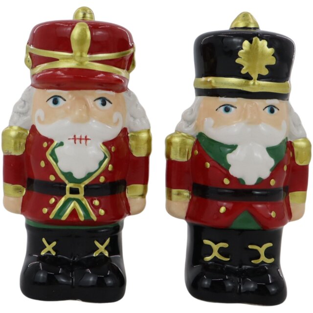 Salt and Pepper Nutcrackers Red and Green - A Timeless Christmas - Wilko - image 1