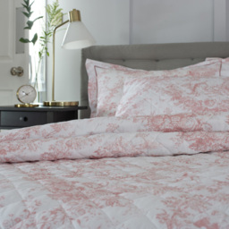 The Lyndon Company Toile King Size Pink Bedspread - Wilko - thumbnail 4