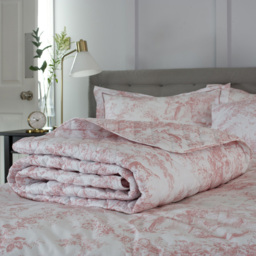 The Lyndon Company Toile King Size Pink Bedspread - Wilko - thumbnail 3