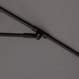 Outsunny Charcoal Grey Crank and Tilt Parasol 2.7m - Size: 3m - Wilko - thumbnail 4