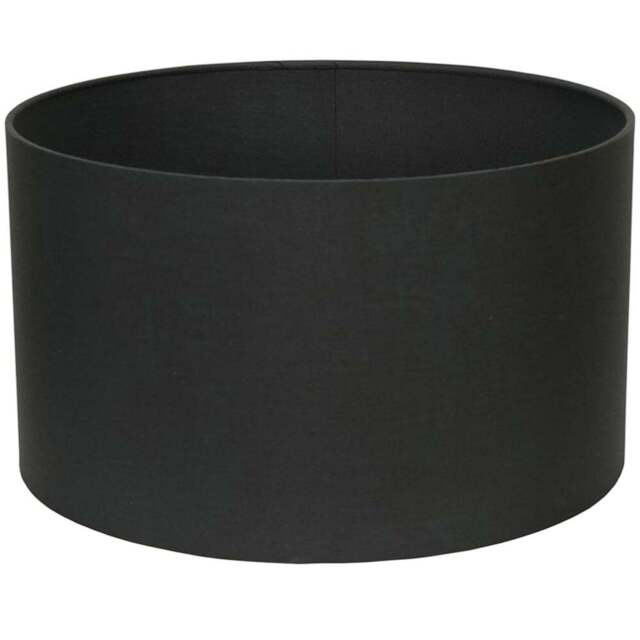 ValueLights Reni Charcoal Fabric Medium Drum Shade - Size: 35 x 20 x 35cm - Grey - Wilko - image 1