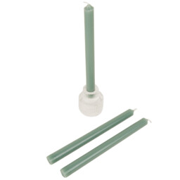Set of 3 Taper Candles and Candle Holder - Multicolour - Wilko - thumbnail 7