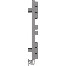 Terma Warp T Bold Salt n Pepper Heated Towel Rail 1569 BTU 655 x 500mm - Size: 65.5 x 50 x 11.2cm - Grey - Wilko - thumbnail 5