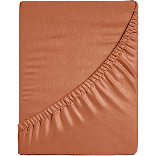 Velosso Microfibre King Size Orange Fitted Sheet - Wilko - image 1