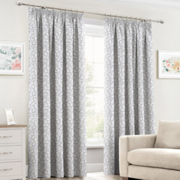 Velosso Maya Grey Curtain Pair 168 x 189cm - Size: W 168 x D 189cm - Wilko - thumbnail 1